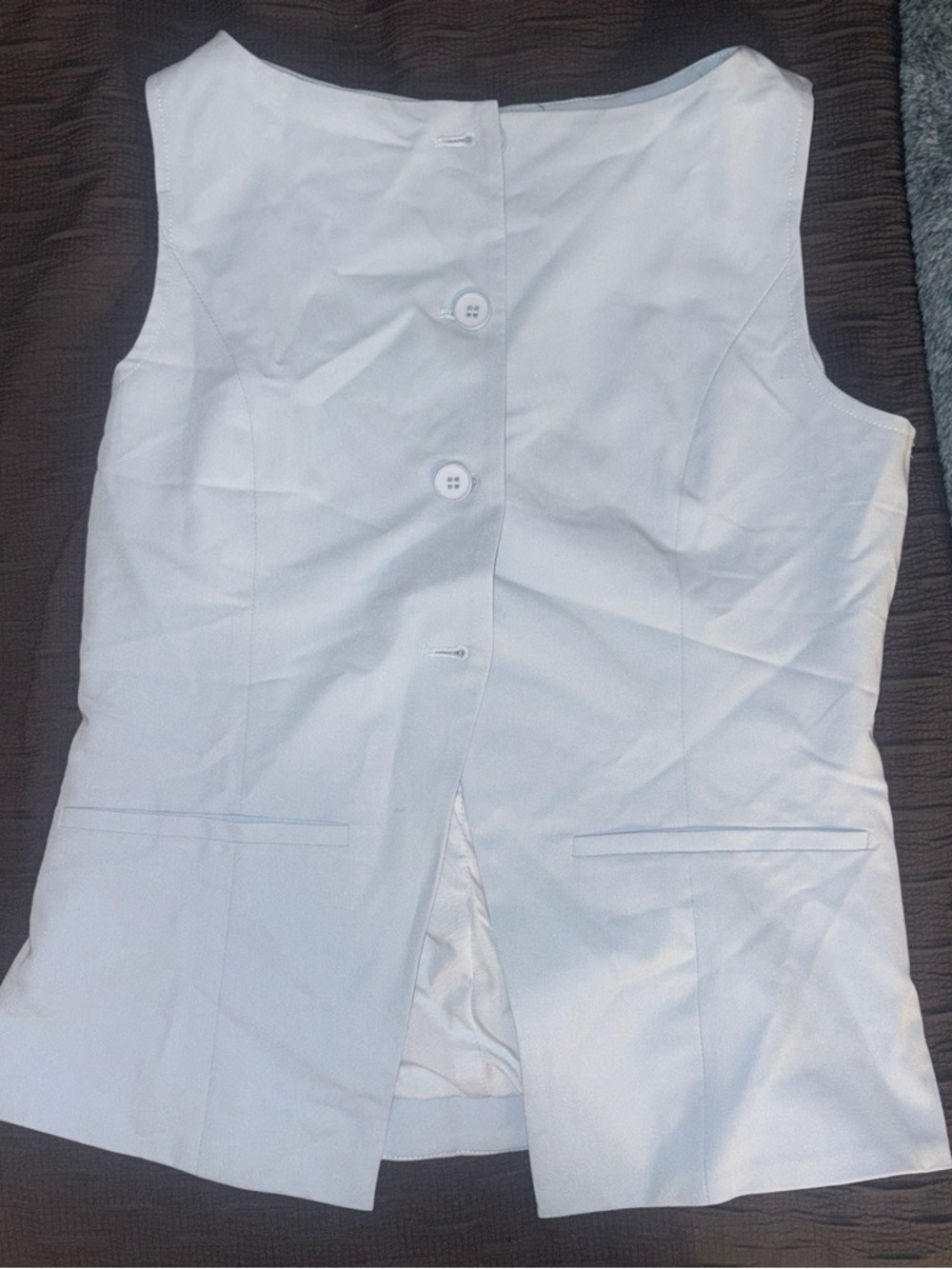 Slim Tailored Light Blue Vest - Women Pants & Jumpsuits
